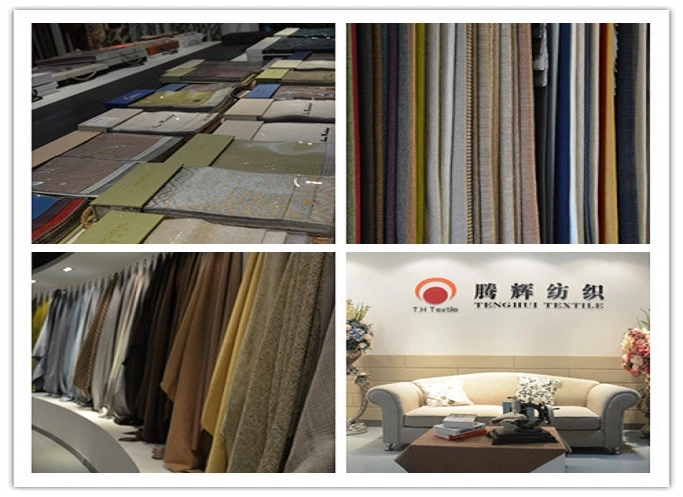 Polyester Linen Looks Plain Fabric of Furniture Fabric