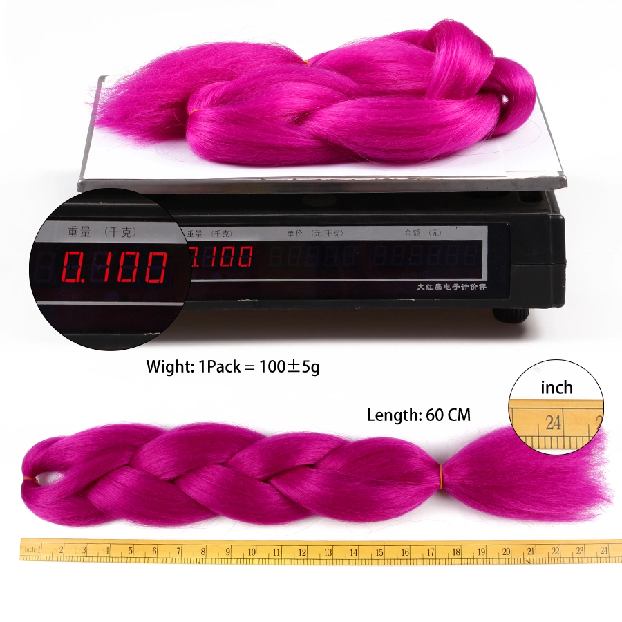 24" 100 G Hot Selling Cheap Price Synthetic Jumbo Braids