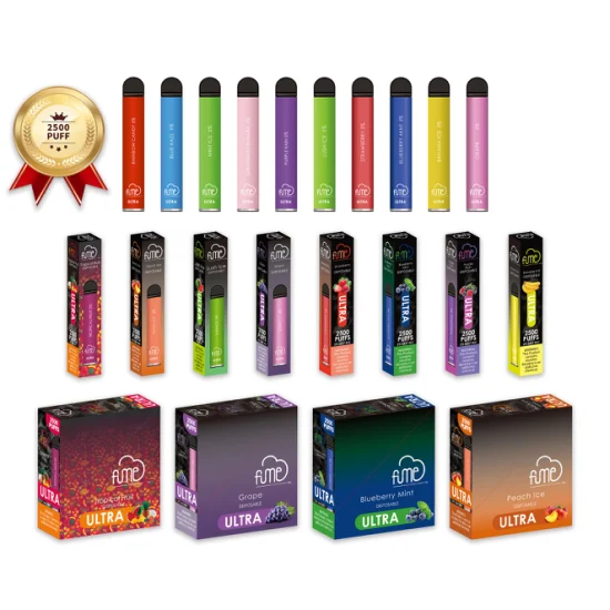 Dispositivo de vaina de venta caliente Ecigs Fume Ultra 2500puffs Vaporizador al por mayor Vape Pen Cigarrillo electrónico desechable